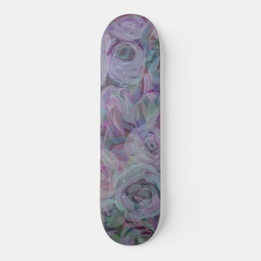 Skateboard Aquarelle Rose de lavande (Recto)