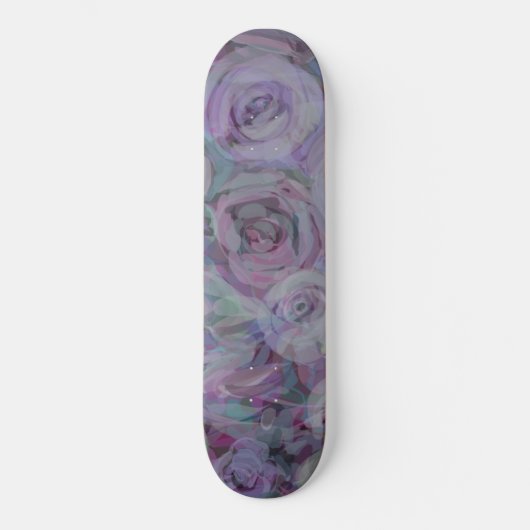 Skateboard Aquarelle Rose de lavande (Recto)