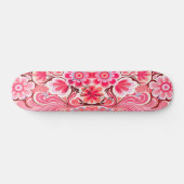Skateboard Aquarelle rose rétro fille (Horz)