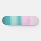 Skateboard Aquarelle rose Turquoise de Seafoam Abstrait #1 (Horz)
