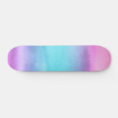 Skateboard Aquarelle rose Turquoise violet (Horz)