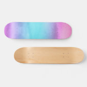 Skateboard Aquarelle rose Turquoise violet (Horz)