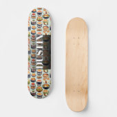 Skateboard Aquarelle Sushi personnalisée (Recto)