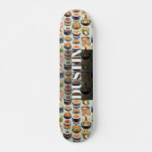 Skateboard Aquarelle Sushi personnalisée (Devant)