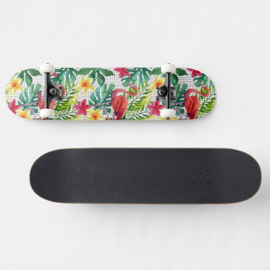 Skateboard Aquarelle tropicale (Horz)