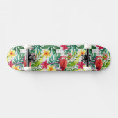 Skateboard Aquarelle tropicale (Horz)