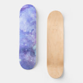 Skateboard Aquarelle violette étoile Sky Space Lover Galaxy (Recto)