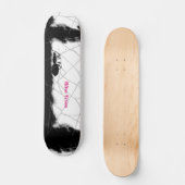 Skateboard Araignée avec logo. (Recto)