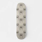Skateboard Araignée - Bone White et Bat Black (Devant)