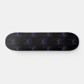 Skateboard Araignée en violet et noir (Horz)