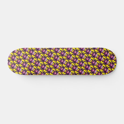 Skateboard Araignée Pixel mignonne (Horz)