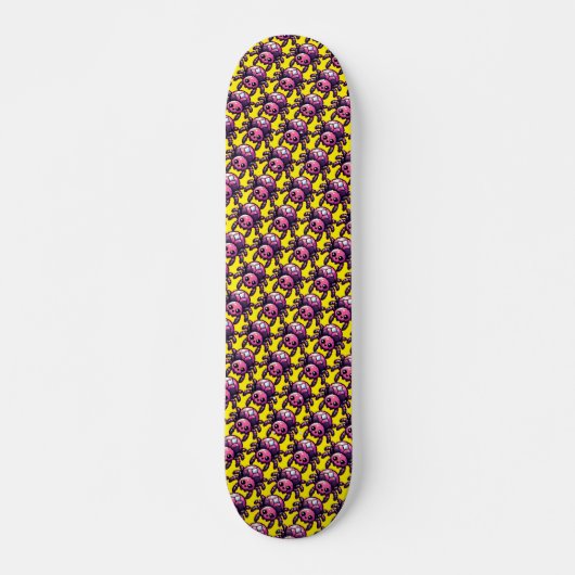 Skateboard Araignée Pixel mignonne (Devant)