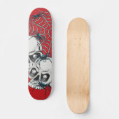 Skateboard Araignées et crânes (Recto)