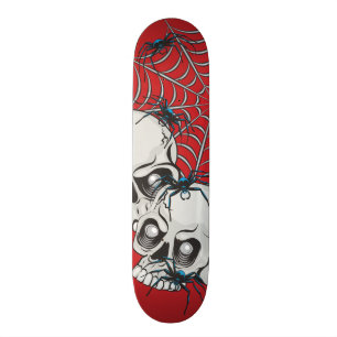 Skateboard Araignées et crânes