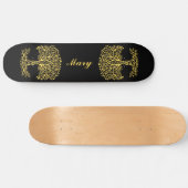 Skateboard Arbre Celtique Jaune (Horz)