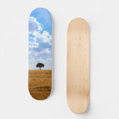Skateboard Arbre dans un champ de blé récolté (Recto)