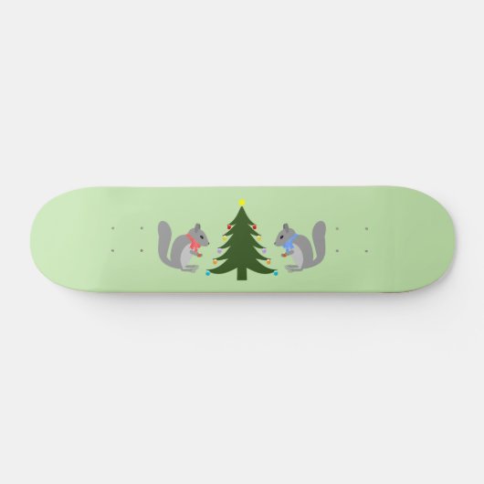 Skateboard Arbre de Noël décorant les écureuils (Horz)