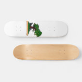 Skateboard Arbre droit de bonsaïs de Penjing avec la roche (Horz)