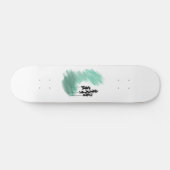 Skateboard Arbre vert scandinave art simple menthe moderne (Horz)