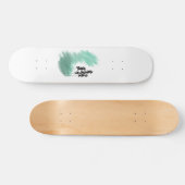 Skateboard Arbre vert scandinave art simple menthe moderne (Horz)