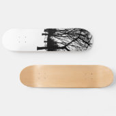 Skateboard arbres noirs (Horz)