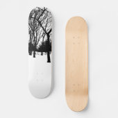 Skateboard arbres noirs (Recto)