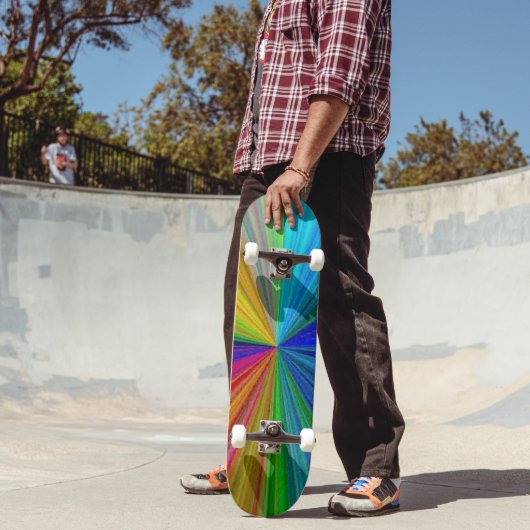 Skateboard Arc arc-en-ciel circulaire (Extérieur 2)