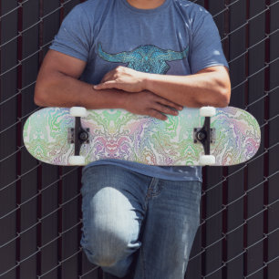 Skateboard Arc arc-en-ciel marbré