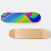Skateboard Arc-en-ciel Abstrait (Horz)