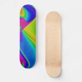 Skateboard Arc-en-ciel Abstrait (Recto)
