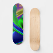 Skateboard Arc-en-ciel Abstrait (Recto)