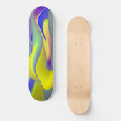 Skateboard Arc-en-ciel Abstrait (Recto)