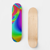 Skateboard Arc-en-ciel Abstrait (Recto)