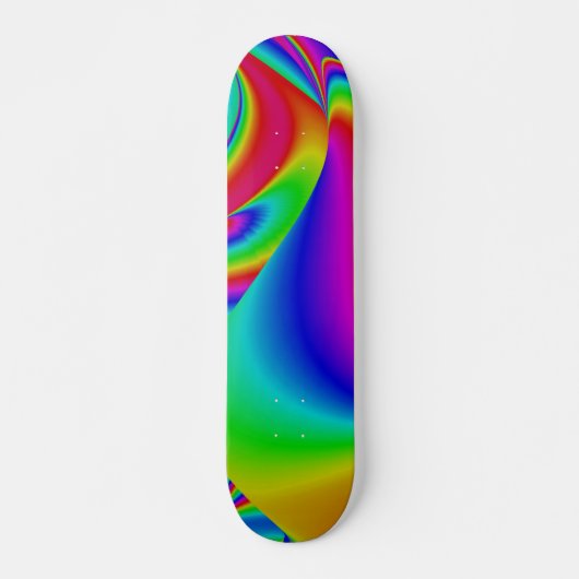 Skateboard Arc-en-ciel Abstrait (Devant)