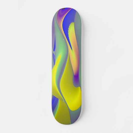 Skateboard Arc-en-ciel Abstrait (Recto)