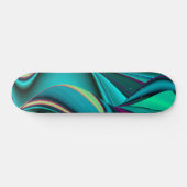 Skateboard Arc-en-ciel abstrait (Horz)