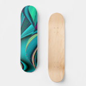Skateboard Arc-en-ciel abstrait (Recto)