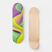 Skateboard Arc-en-ciel Abstrait (Recto)