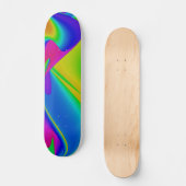 Skateboard Arc-en-ciel Abstrait (Recto)