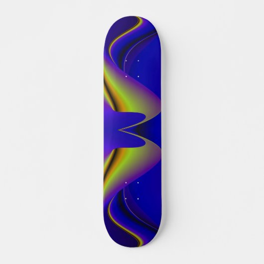 Skateboard Arc-en-ciel Abstrait (Devant)