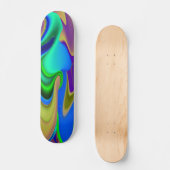Skateboard Arc-en-ciel Abstrait (Recto)