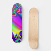 Skateboard Arc-en-ciel psychédélique (Recto)