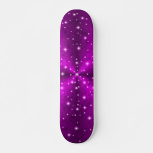 Skateboard Arc-en-ciel rose dans la peau d'éléphant Optique e