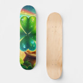 Skateboard Arc-en-ciel Saint Patrick's Day trver (Recto)