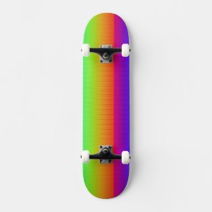 Skateboard Arc-en-ciel Violet Rouge Orange Jaune Vert Bleu Ar