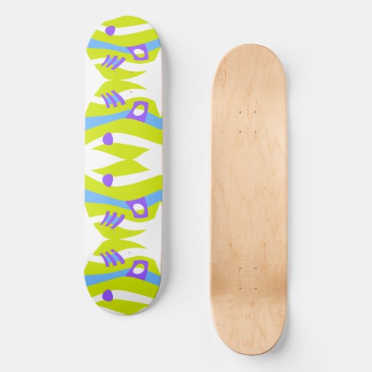 Skateboard Arche Abstraite Noah vert pourpre bleu (Recto)