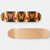 Skateboard Arche Abstraite Noé Caramel Rouge Blanc (Horz)