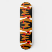 Skateboard Arche Abstraite Noé Caramel Rouge Blanc (Recto)