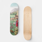 Skateboard Arche de Noé avec animaux (Recto)