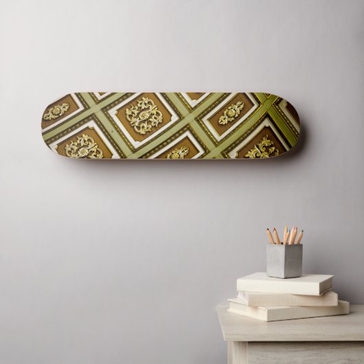 Skateboard Architecture au plafond vert et Brown (Art mural (Horz))